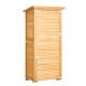 Szerszámos fészer 800x500x1620 mm fa kerti tárolószekrény időjárásálló kültéri szerszámtároló