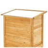 Szerszámos fészer 800x500x1620 mm fa kerti tárolószekrény időjárásálló kültéri szerszámtároló