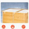 Szerszámos fészer 1400x600x1715 mm fa kerti tárolószekrény Időjárásálló kültéri szerszámtároló