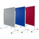 Felt board workshop board mobile room divider pin board in blue red gray color