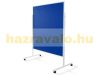 Felt board workshop board mobile room divider pin board in blue red gray color