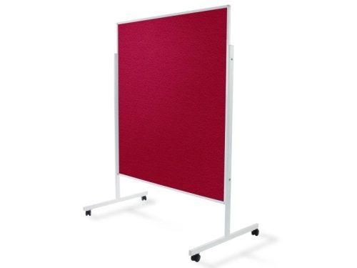 Felt board workshop board mobile room divider pin board in red color