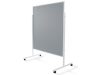 Felt board workshop board mobile space divider pin board in gray color