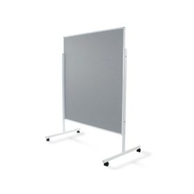   Filctábla workshop tábla mobil térelválasztó pintábla szürke színben