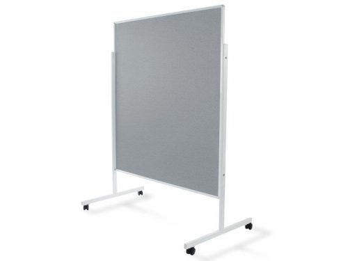 Felt board workshop board mobile space divider pin board in gray color