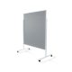 Felt board workshop board mobile space divider pin board in gray color