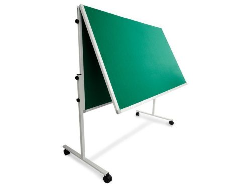 Felt board workshop board mobile space divider pin board foldable in green color