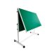 Felt board workshop board mobile space divider pin board foldable in green color