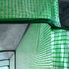 Kerti fóliasátor 200x100x215 cm fal mellé állítható növényház, UV-álló PE-fóliával, 2 cipzáras ajtóval, zöld