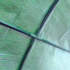 Kerti fóliasátor 200x100x215 cm fal mellé állítható növényház, UV-álló PE-fóliával, 2 cipzáras ajtóval, zöld