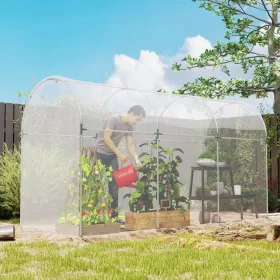   Üvegházfólia 7x8 m átlátszó, UV-álló, vízálló, 0,15 mm vastag takarófólia