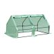 Mini greenhouse foil tent 180x90x90 cm with 2 doors PE and steel frame 