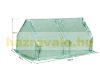 Mini greenhouse foil tent 180x90x90 cm with 2 doors PE and steel frame 