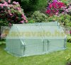 Mini greenhouse foil tent 180x90x90 cm with 2 doors PE and steel frame 