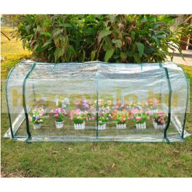   Alagút fóliasátor növénynevelő fóliasátor 2 ajtóval 200x100x80 cm 