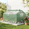 Mini fóliasátor 180x92x92 cm UV-álló, 130 g/m² PE fóliával, 2 szellőzőablakkal, zöld