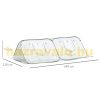 Mini greenhouse plant growing foil tent 240x120x75 cm with 4 doors POP-UP foldable