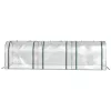 Mini alagút fóliasátor 295x100x80 cm átlátszó PVC borítással, acélvázzal és 3 feltekerhető ajtóval