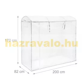   Üvegház XL kerek tetővel zöldség, gyümölcs termesztéshez