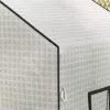 Pótfólia fóliasátorhoz 140x73x190 cm UV-álló, megerősített, cipzáras ajtóval és szellőzőablakokkal, fehér