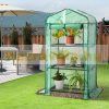 Mini greenhouse for growing and rearing plants - hobby foil tent greenhouse 69x49x126 cm balcony terrace