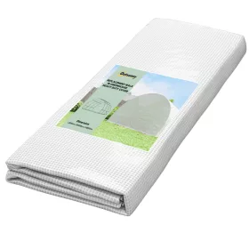   Cserefólia kerti fóliasátorhoz 300x300x200 cm fehér, UV-álló PE, 6 ablakkal és cipzáras ajtóval