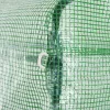 Kerti fóliasátor 300x300x200 cm 9 m²-es bejárható alagútfólia, 4 szellőzőablakkal, sötétzöld