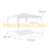 Beer tent pavilion 3x3 m garden party tent pavilion in white