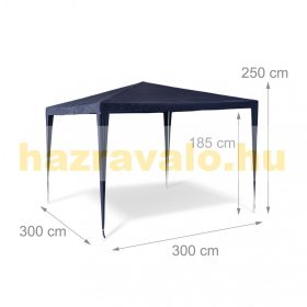   Sörsátor pavilon 3x3 m kerti parti sátor pavilon kék színben