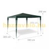 Beer tent pavilion 3x3 m garden party tent in green color