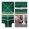 Beer tent pavilion 3x3 m garden party tent in green color