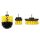 Rotating brush 3-piece set floor cleaner joint cleaner patio cleaner fits in a drill