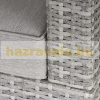 Polirattan single armchair armchair with cushion garden armchair rattan garden chair grey