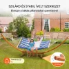 Fa függőágy állvány 215 kg teherbírással prémium vörösfenyő függőágy tartó 2 személy részére