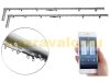 WI-FI electric telescopic curtain rod set of 2 with application 172 - 306 cm