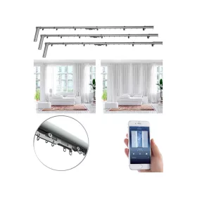   WI-FI-s elektromos teleszkópos függönyrúd 3 darabos szett alkalmazással 172 - 306 cm