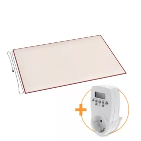Szőnyeg alá tehető fűtőszőnyeg időzítővel 140 x 200 cm 230V