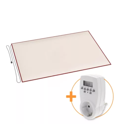 Szőnyeg alá tehető fűtőszőnyeg időzítővel 140 x 200 cm 230V