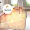 Szőnyeg alá tehető fűtőszőnyeg 100x140 cm termosztáttal és időzítővel 200W, IP20, szürke