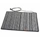 Heated chenille doormat 50 x 75 cm 100 watts black