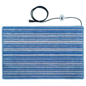 Fűthető zsenília lábtörlő 50x75 cm 100W kék