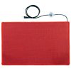 Heated doormat fireproof 50x75 cm 100W red