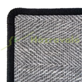   Fűthető lábtörlő 50x75 cm 100W szürke halszálkás szövésminta