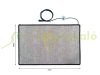 Heated doormat 50x75 cm 100W gray herringbone pattern
