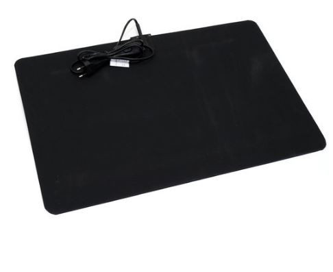 Rubber heated doormat 40°C 40x60 cm 52W in black