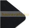 Rubber heated doormat 40°C 60x30 cm in black