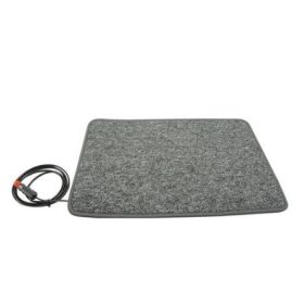   Fűthető lábtörlő lakóautó lakókocsi  12V 40x60 cm 25 watt antracit