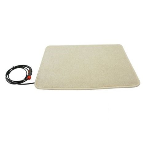 Heated doormat car doormat 12V 60 x 40 cm 25 watts beige