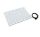 Heated doormat, bathroom outlet 55x40 cm 30 watts white - blue