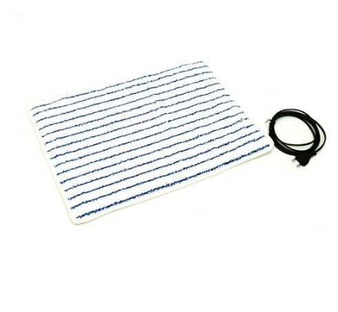 Heated doormat, bathroom outlet 55x40 cm 30 watts white - blue